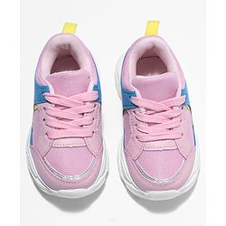 Cute Walk by Babyhug Sport Shoes With Tie Up Laces - Pink