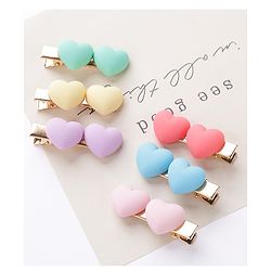 Babyhug Hair Pins and Clips Pack of 6 - Multicolor