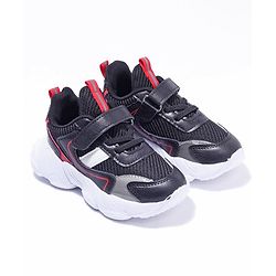 Cute Walk by Babyhug Velcro Closure Sneakers - Black
