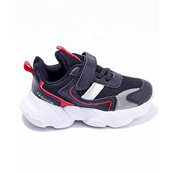 Cute Walk by Babyhug Velcro Closure Sneakers - Black