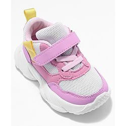 Cute Walk by Babyhug Velcro Closure Sneakers- Pink White