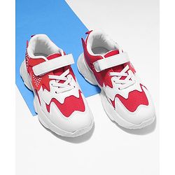 Cute Walk by Babyhug Velcro Closure Sport Shoes- Red