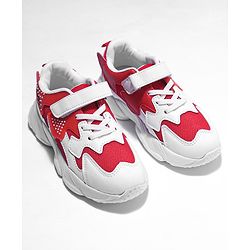Cute Walk by Babyhug Velcro Closure Sport Shoes- Red