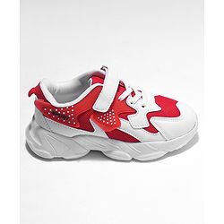 Cute Walk by Babyhug Velcro Closure Sport Shoes- Red