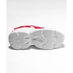 Cute Walk by Babyhug Velcro Closure Sport Shoes- Red