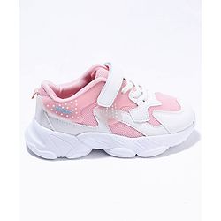 Cute Walk by Babyhug Velcro Closure Sport Shoes- Pink