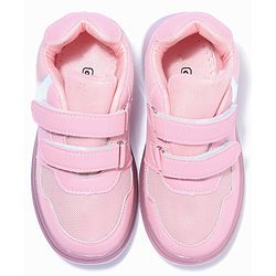 Cute Walk by Babyhug Velcro Closure Sneakers- Pink