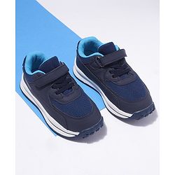 Cute Walk by Babyhug Shoes With Velcro Closure - Dark Blue