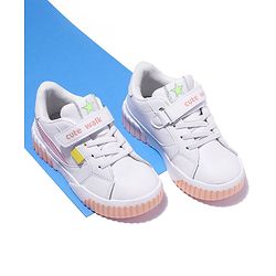 Cute Walk by Babyhug Sport Shoes With Velcro Closure - White