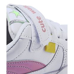 Cute Walk by Babyhug Sport Shoes With Velcro Closure - White