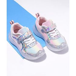 Cute Walk by Babyhug Sport Shoes With Velcro Closure - Silver