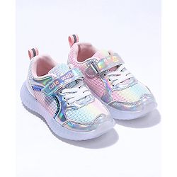 Cute Walk by Babyhug Sport Shoes With Velcro Closure - Silver