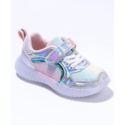 Cute Walk by Babyhug Sport Shoes With Velcro Closure - Silver