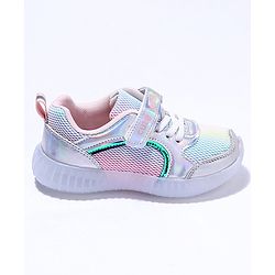 Cute Walk by Babyhug Sport Shoes With Velcro Closure - Silver