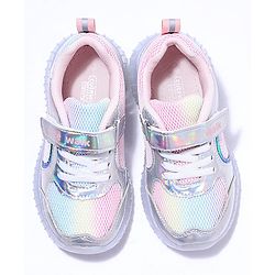Cute Walk by Babyhug Sport Shoes With Velcro Closure - Silver
