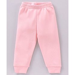 Babyhug Full Length Thermal Bottom Solid - Pink