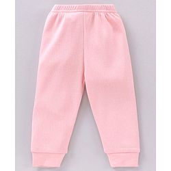 Babyhug Full Length Thermal Bottom Solid - Pink