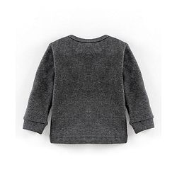 Babyhug Full Sleeves Thermal Vest Solid - Dark Grey