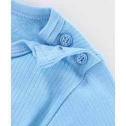 Babyhug Full Sleeves Thermal Vest Solid - Blue