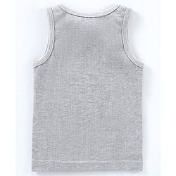 Babyhug Sleeveless Thermal Vest - Light Grey