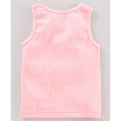 Babyhug Sleeveless Thermal Vests Solid Colour- Pink