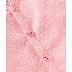 Babyhug Cotton Blend Full Sleeves Thermal Vest Solid Pack of 2 - Pink