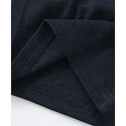 Babyhug Cotton Full Sleeves Solid Thermal Vests Combo Pack of 2 - Navy