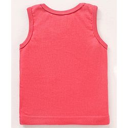 Babyhug Sleeveless Thermal Vest Solid Colour- Coral