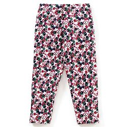 Babyhug Cotton Elastane Full Length Leggings Multiprint Pack of 3 - Multicolor