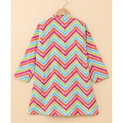 Babyhug Cotton Woven Full Sleeves Kurta & Pyjama Set - Multicolour