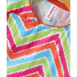 Babyhug Cotton Woven Full Sleeves Kurta & Dhoti Set - Multicolour