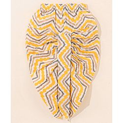 Babyhug Cotton Woven Full Sleeves Ethnic Printed  Kurta & Dhoti Set - Yellow & White