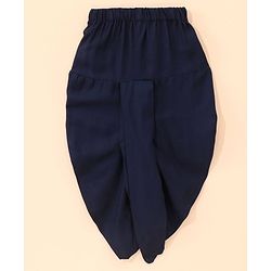 Babyhug Full Sleeves Sequence Embollished Kurta & Dhoti Set - Navy