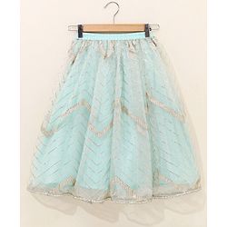 Babyhug Sleeveless Embroidered Choli Lehenga And Dupatta - Light Green