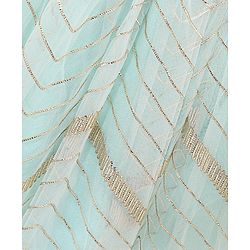 Babyhug Sleeveless Embroidered Choli Lehenga And Dupatta - Light Green