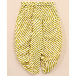 Babyhug Full Sleeves Woven Printed Kurta & Dhoti Set - Mustard Yellow