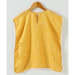 Babyhug Woven Sleeveless Top & Leggings Set Ethnic Print - Yellow