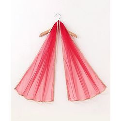 Babyhug Woven Sleeveless Choli With Printed Lehenga & Dupatta - Red