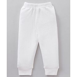 Babyhug Full Sleeves Pullover Vest & Pant Thermal Wear - Off White