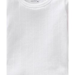 Babyhug Full Sleeves Pullover Vest & Pant Thermal Wear - Off White