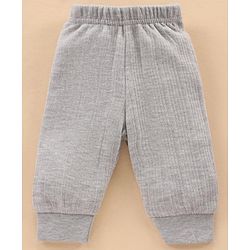 Babyhug Full Sleeves Thermal Top & Bottom Set Solid - Light Grey