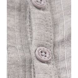 Babyhug Full Sleeves Thermal Top & Bottom Set Solid - Light Grey