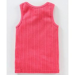 Babyhug Sleeveless Solid Color Thermal Vest - Coral