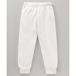 Babyhug Full Sleeves Solid Color Thermal Inner Wear - Offwhite