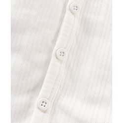 Babyhug Full Sleeves Solid Color Thermal Inner Wear - Offwhite