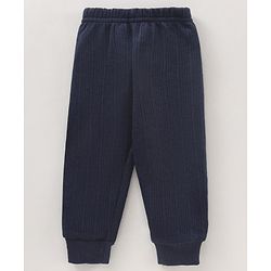 Babyhug Full Sleeves Solid Color Thermal Inner Wear - Dark Navy Blue
