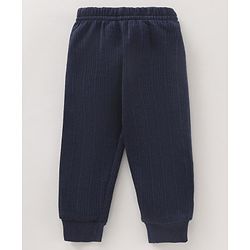 Babyhug Full Sleeves Solid Color Thermal Inner Wear - Dark Navy Blue