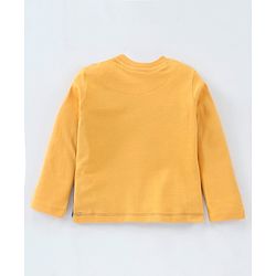 Babyhug Cotton Knit to Knit Full Sleeves Numeric Printed Tee & Lounge Pant - Blue & Orange