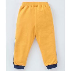 Babyhug Cotton Knit to Knit Full Sleeves Numeric Printed Tee & Lounge Pant - Blue & Orange