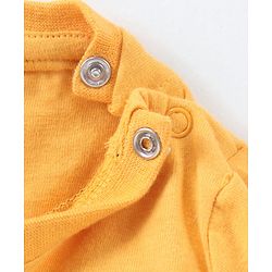 Babyhug Cotton Knit to Knit Full Sleeves Numeric Printed Tee & Lounge Pant - Blue & Orange
